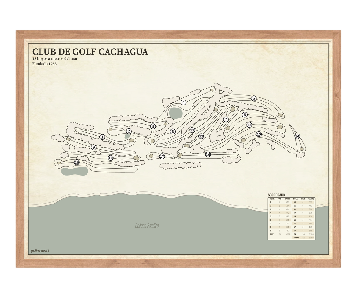 Club de Golf Cachagua - Treasure Map Series