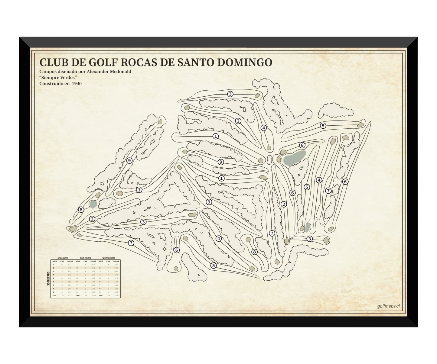 Club de Golf Rocas de Santo Domingo - Treasure Map Series