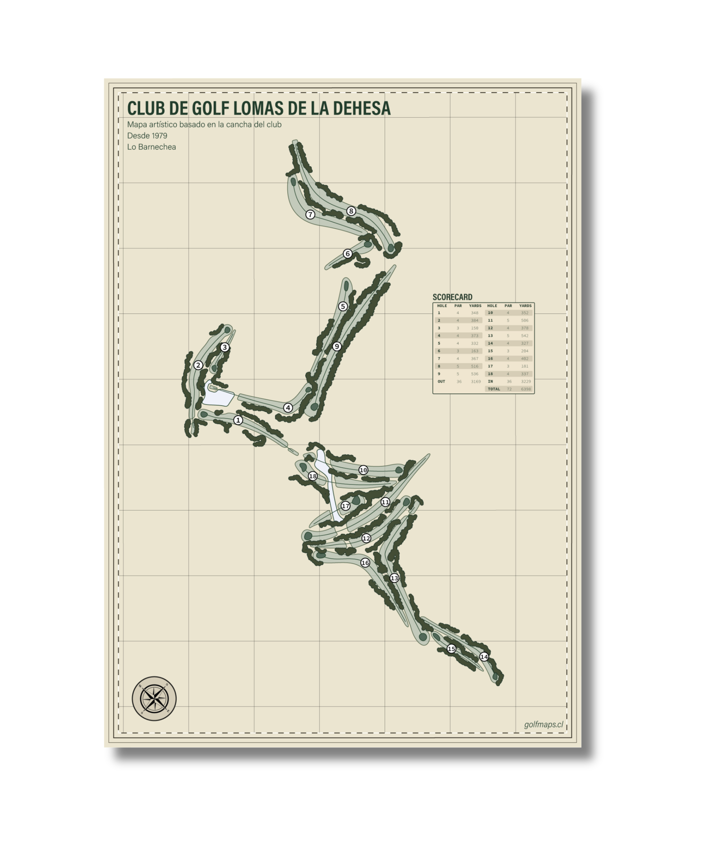 Lámina Club de Golf Lomas de La Dehesa - Safari Series